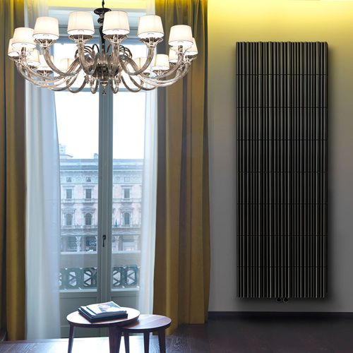 Electric radiator - BAMBOO EVOLUTION - K8 Radiatori - contemporary / metal / gray