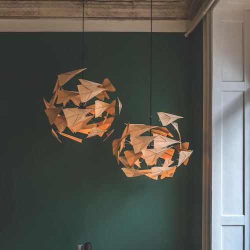 Pendant lamp - TR747 – COME FLY WITH ME - Tom Rossau - birch / original design / corded