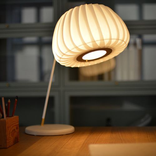 Table lamp - TR26 - Tom Rossau - birch / paper / contemporary
