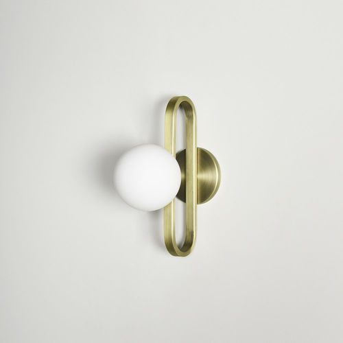 Contemporary wall light - CIME  - ENO STUDIO - indoor / brass / steel