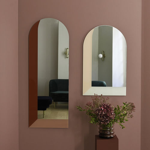 Wall-mounted mirror - LINNA  - ENO STUDIO - contemporary / white / vertical