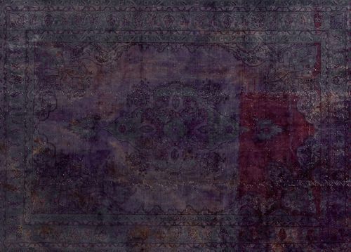 Vintage rug - DECOLORIZED : D 7457  - Golran - patterned / wool / cotton