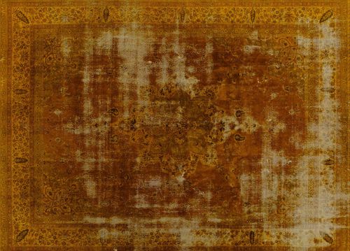 Vintage rug - DECOLORIZED : D 7814 - Golran - patterned / wool / cotton