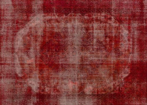 Vintage rug - DECOLORIZED : D 5810 - Golran - patterned / wool / cotton
