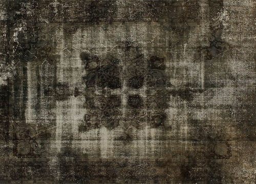 Vintage rug - DECOLORIZED : D 7863 - Golran - patterned / wool / cotton