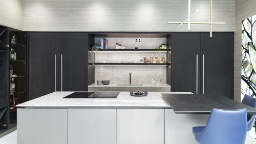 Contemporary kitchen - 202210 - TM Italia - wooden / quartzite / island