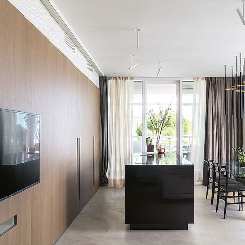 Contemporary kitchen - 201706 - TM Italia - wooden / granite / island