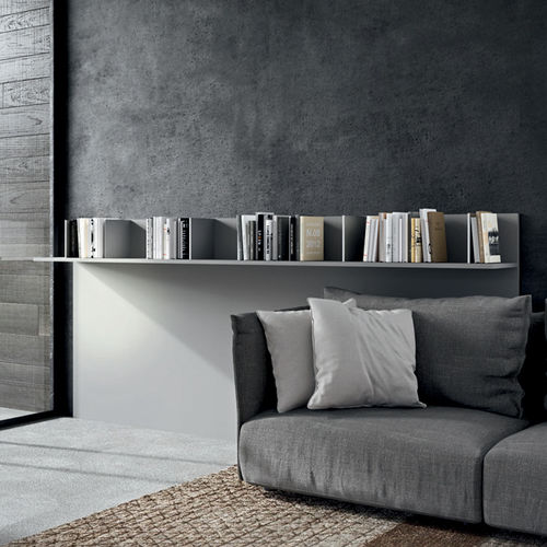 Wall-mounted shelf - ZONA LIVING - DIBIESSE - contemporary / oak / lacquered wood