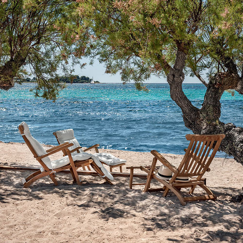 Teak deck store chairs folding