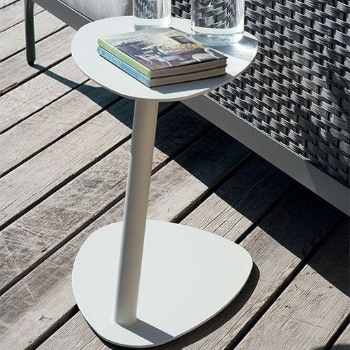 Contemporary side table Smart Ethimo aluminum / aluminum base