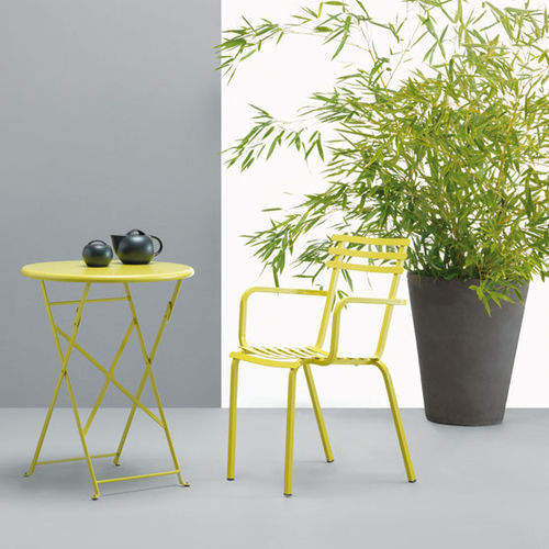 Contemporary chair - Flower - Ethimo - outdoor / acrylic fabric / metal
