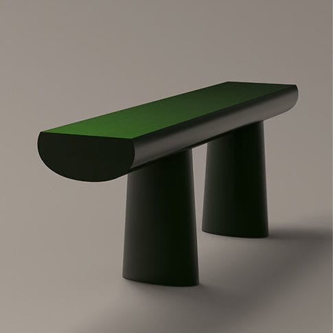 Contemporary table - GREEN TABLE - karakter - wooden