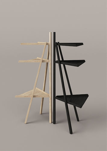 Contemporary shelf - TRIO - karakter - wooden / by Achille Castiglioni