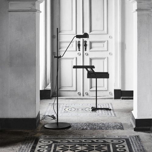 Floor-standing lamp - DOMO  - karakter - aluminum / steel / plastic