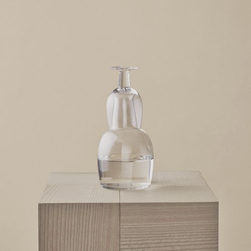 Blown glass carafe - karakter - crystal / commercial
