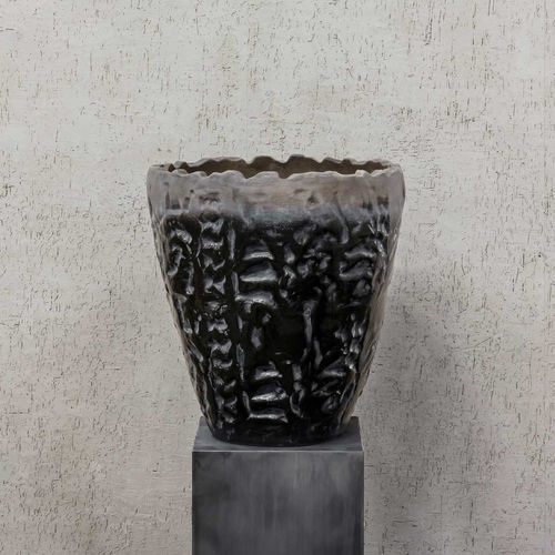 Terracotta plant pot - LUANDA : OLV - DOMANI - round / home / black