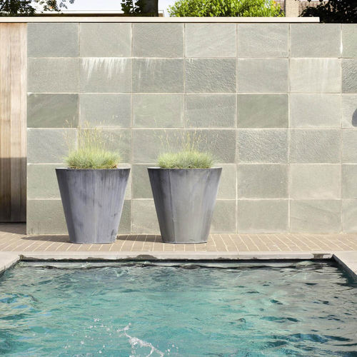 Zinc plant pot HZRR1 DOMANI conical / home / for public spaces