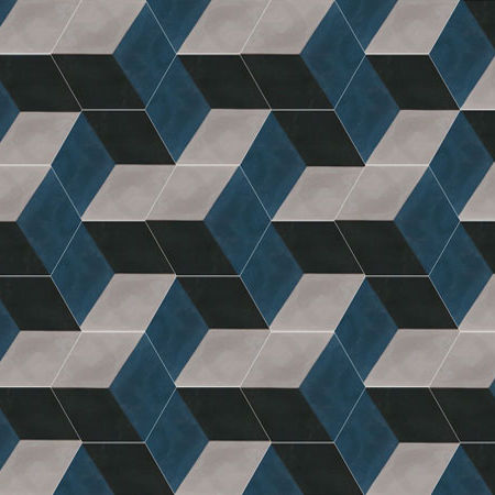 Polished encaustic cement tile - HU XX.XX.XX - couleurs et matières - indoor / floor / wall