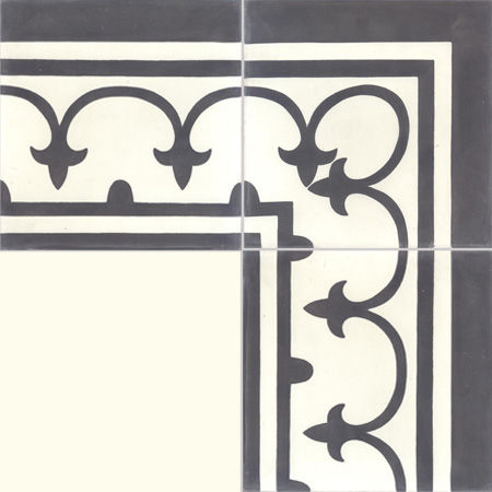 Cement border tile - NORMANDIE - couleurs et matières - wall-mounted / for floors