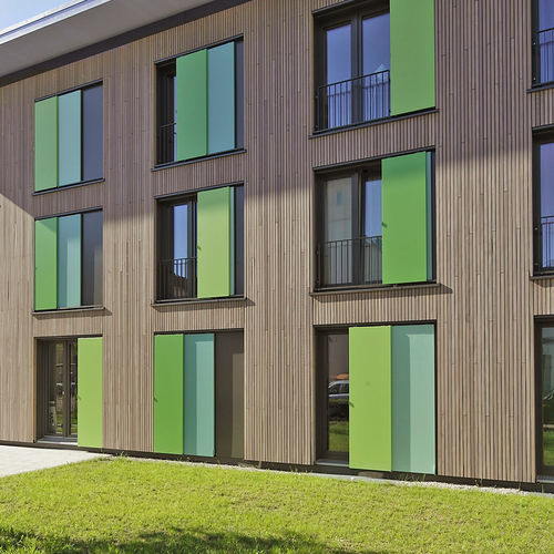 Sliding shutter - CADROTEX - EHRET GmbH - aluminum / matte / colored