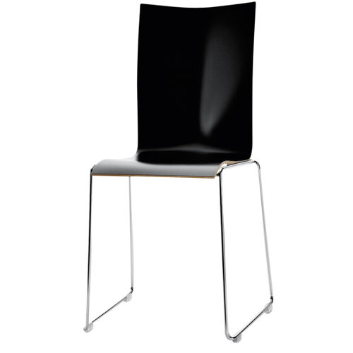Contemporary conference chair - 108 - Engelbrechts - indoor / chrome / metal base