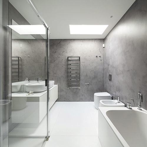 Electric towel radiator - STEEL GLAM - FOURSTEEL - hot water / 501 w...750 w / 0...500 w