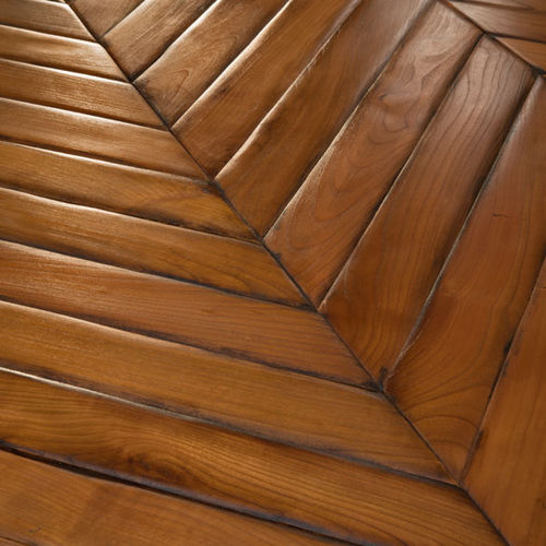 Solid parquet floor - CHEVRON FLOORING - Parchettificio Toscano Srl - hardwood / chevron / oiled