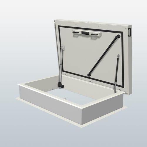 Roof access hatch - DL159ZZELEK - Staka - rectangular / stainless steel / built-in