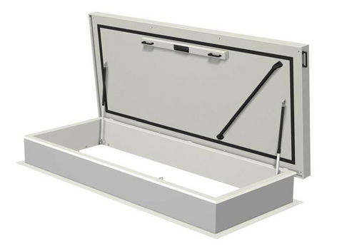 Roof hatch - DL249ZZ - Staka - for patio / rectangular / stainless steel
