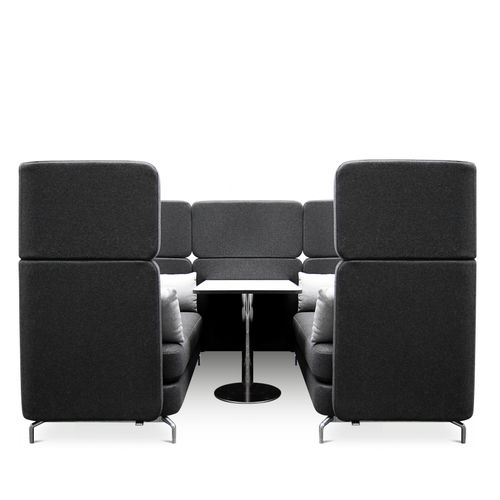 Contemporary sofa - W-LOUNGE - Wagner - Eine Marke der Topstar GmbH - wool / leather / high-back