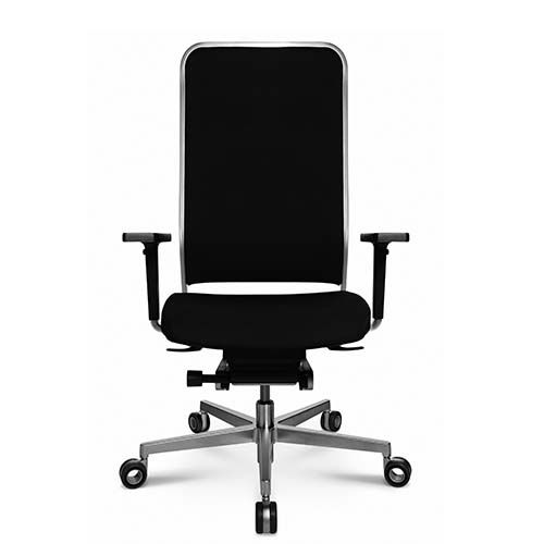Contemporary office armchair - W-1 HIGH - Wagner - Eine Marke der Topstar GmbH - mesh / leather / steel
