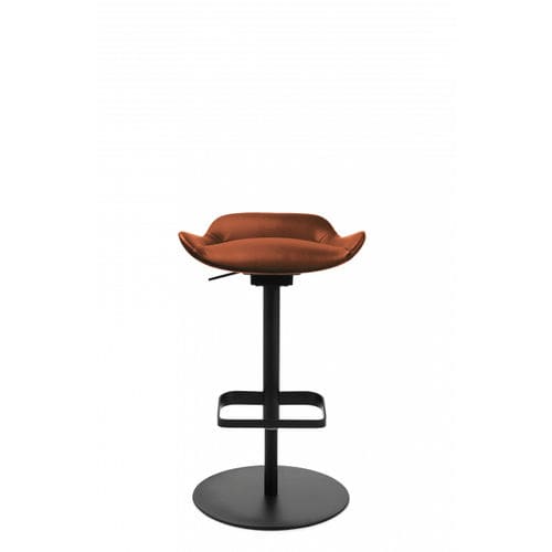 Contemporary bar stool - W-CLUB - Wagner - Eine Marke der Topstar GmbH - felt / steel base / central base