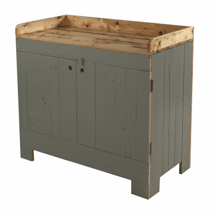Wooden changing table - 1751G - piet hein eek - with post