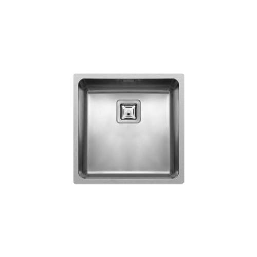 Single-bowl kitchen sink - W-SQUARE 400 - ELLECI - without drainboard / stainless steel / overmount