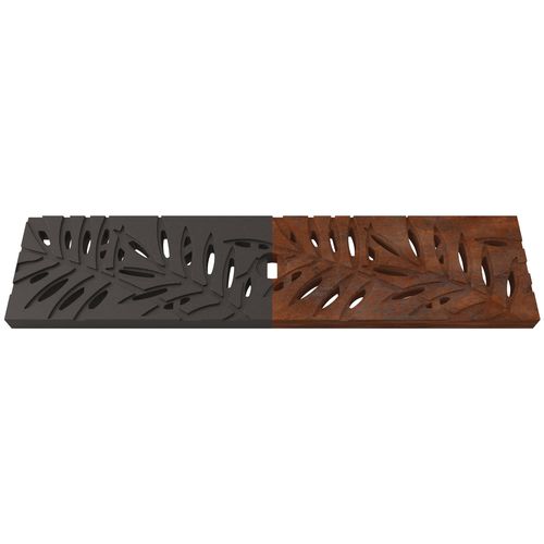 Cast iron grating for drain channel - Locust  - Lateral Design Studio - for swimming pool / for public spaces / patio