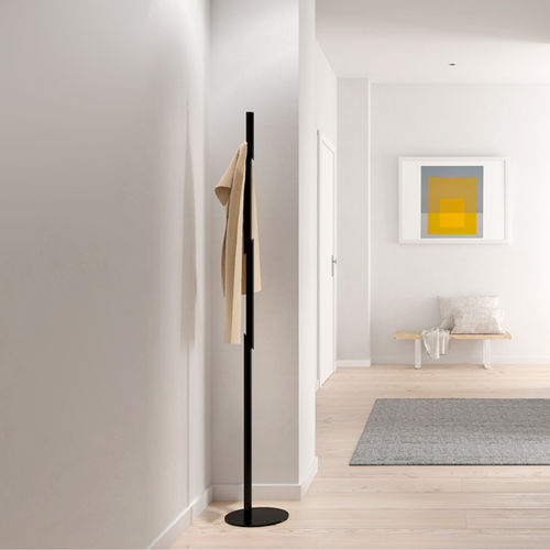 Floor coat rack - NANAME - Systemtronic - contemporary / steel / brass