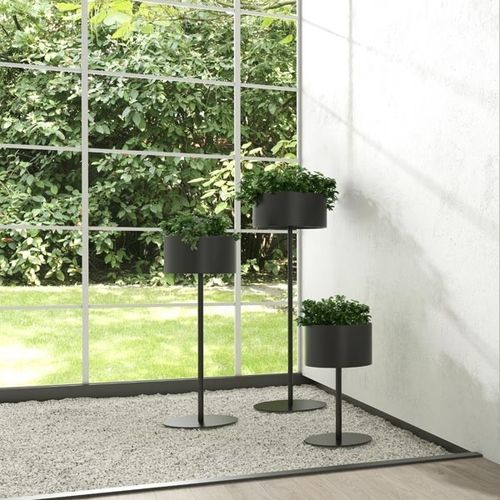 Aluminum planter - GREEN CLOUD - Systemtronic - round / contemporary / for public space