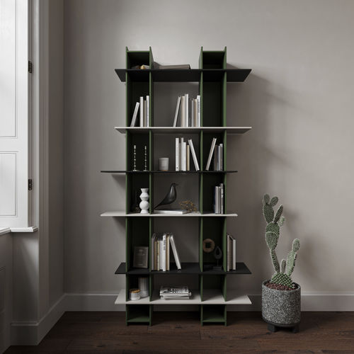 Free-standing bookcase - Joint - Sculptures Jeux - modular / contemporary / for hotel