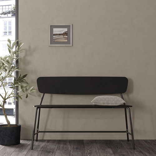 Contemporary bench - Ibetta - Sculptures Jeux - oak / American walnut / wood veneer