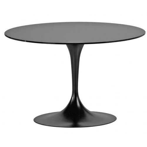 Contemporary table - ONDA - Redi - laminated MDF / glass / polycarbonate