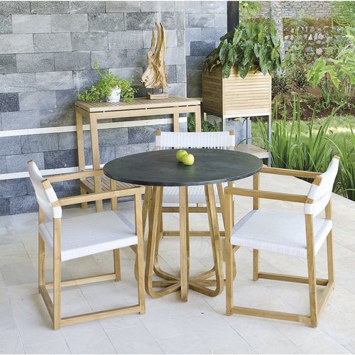 Contemporary chair - Emily - Il Giardino di Legno - outdoor / indoor / wicker
