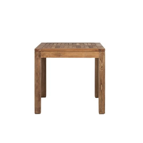 Contemporary dining table - Venezia - Il Giardino di Legno - teak / teak base / square