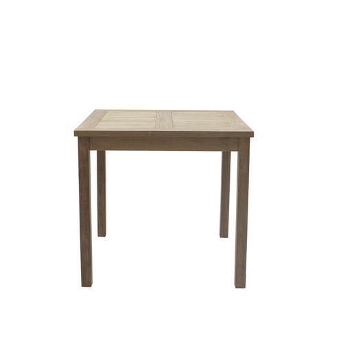 Contemporary dining table - Dehors - Il Giardino di Legno - teak / teak base / square