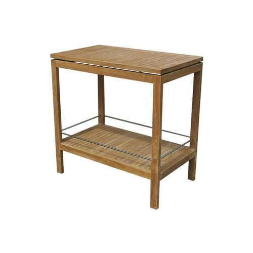 Contemporary sideboard table - ACCT5802 - Il Giardino di Legno - teak / teak base / rectangular