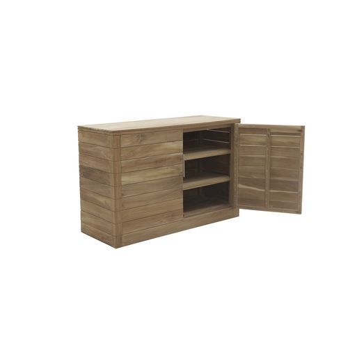 Traditional sideboard - Fugu  - Il Giardino di Legno - teak / garden / with swing doors