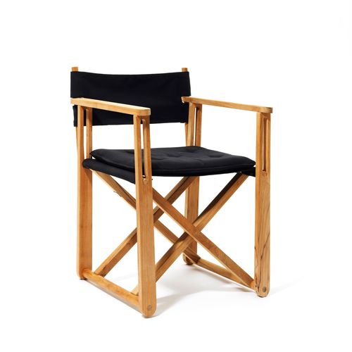 Contemporary armchair - KRYSS - Skargaarden - Sunbrella® / teak / garden