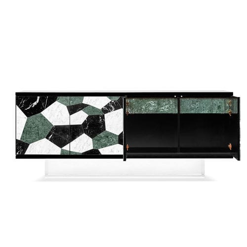 Contemporary sideboard - FRACTAL - Ginger & Jagger - crystal / marble / acrylic