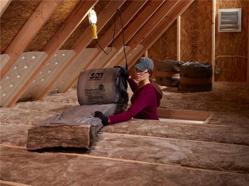 Thermal-acoustic insulation - COMFORTTHERM® - Johns Manville - fiberglass / roll / fire-resistant