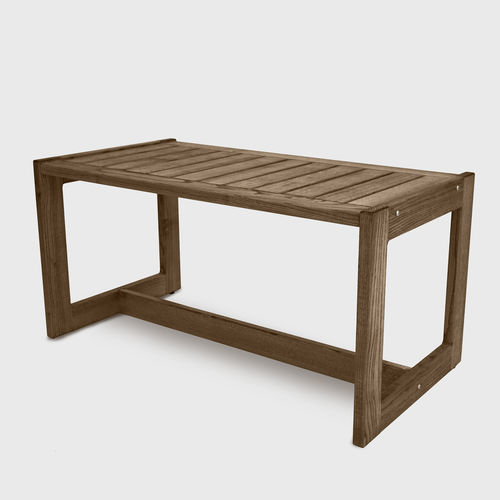Contemporary side table - R80 - PALMAR arredi - ash / wooden base / rectangular