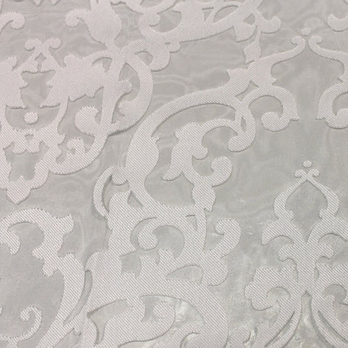 Patterned sheer curtain fabric - DEVORE' LIBERTY - Foresti Home Collection Group srl - viscose / polyester / home